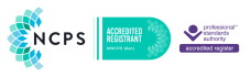 NCPS Accredited Registrant logo in green and white.